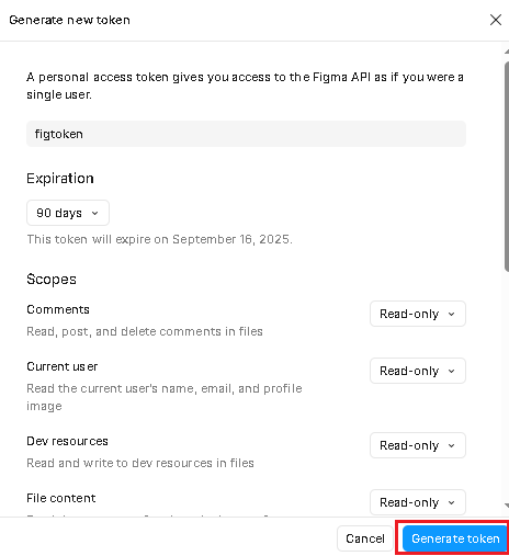 Getting your Figma API Token