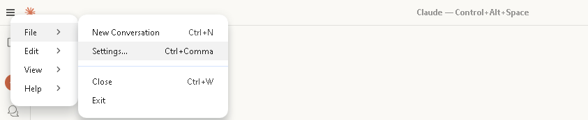Locating Claude config file