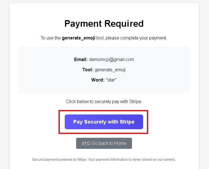 Paid emoji generation tool web interface