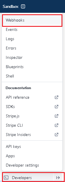 Creating a Stripe Webhooks endpoint